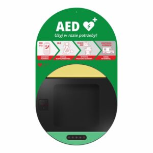 DefibSafe 3 DS3 cabinet – orange AED capsule with LED ring