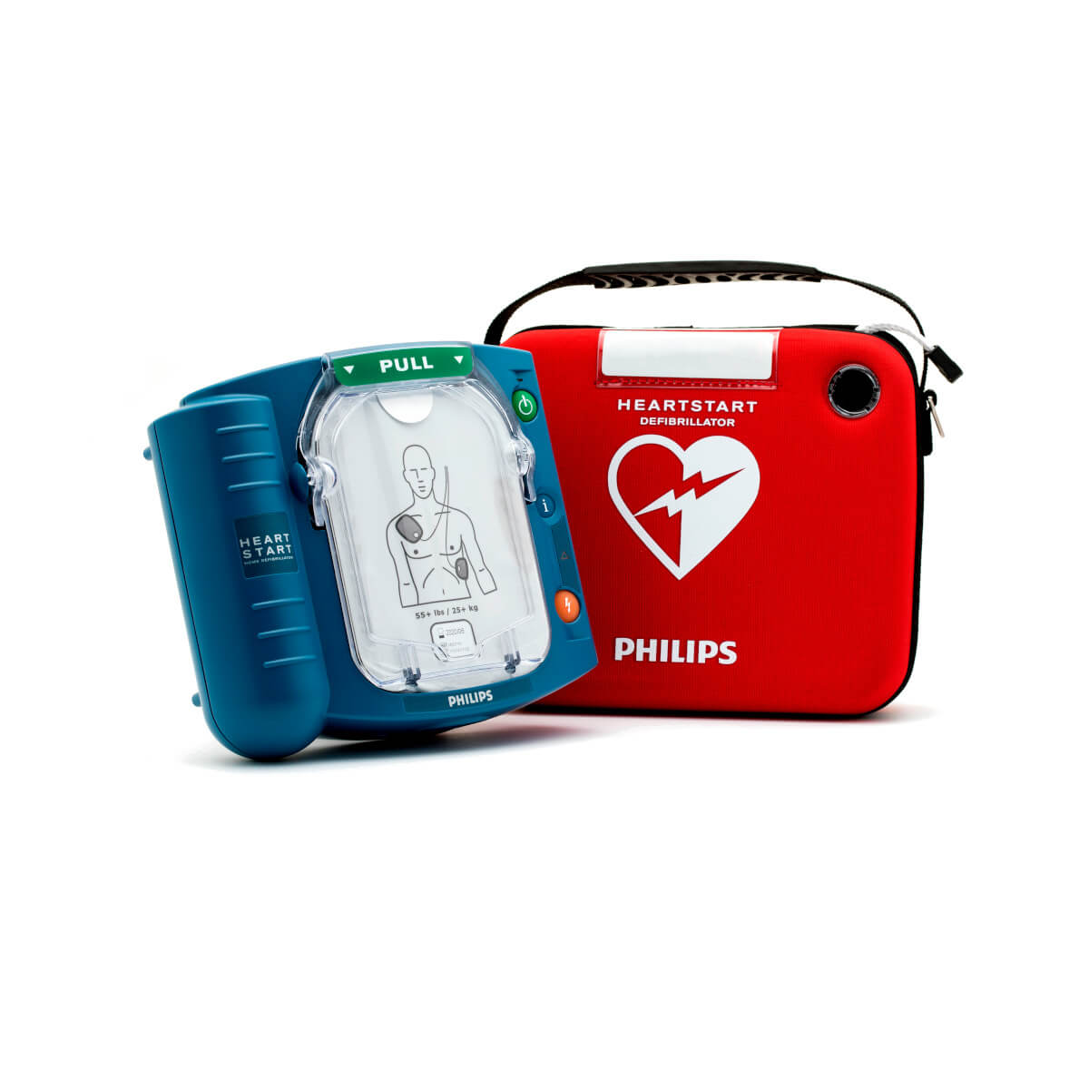 defibrylator AED Philips HeartStart HS1 torba slim gotowy do użycia w biurze lub domu