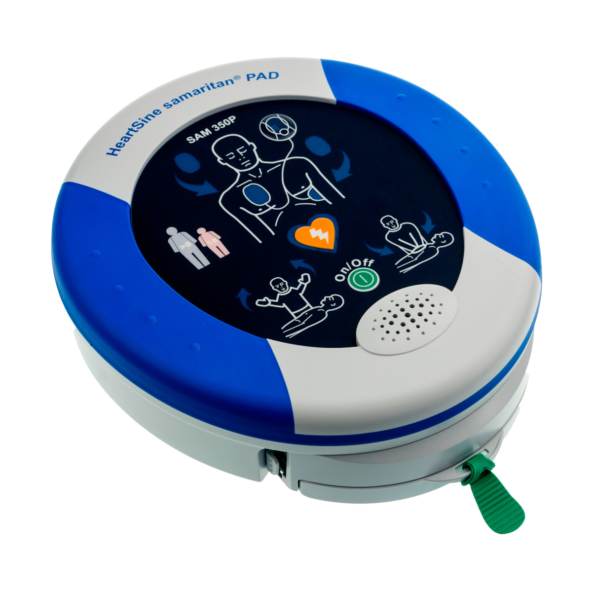 samaritan pad 350p defibrylator aed w torbie transportowej z migającą kontrolką gotowości