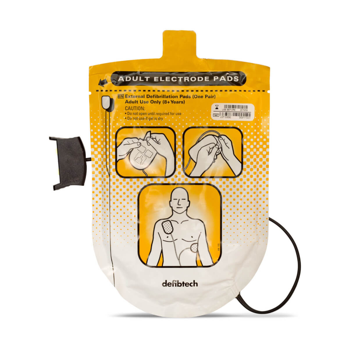 oryginalne elektrody dla dorosłych do defibrylatora aed defibtech lifeline aed samoprzylepne hydrożelowe