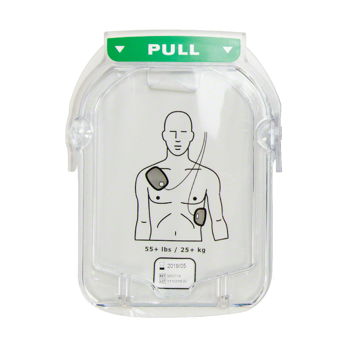 oryginalne elektrody dla dorosłych do defibrylatora aed philips heartstart hs1 w plastikowej kasecie ochronnej