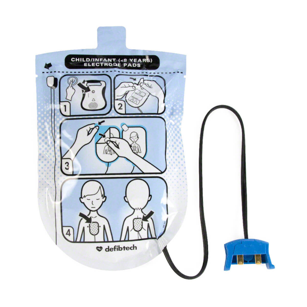 oryginalne elektrody dla dzieci do defibrylatora aed defibtech lifeline aed pediatryczne samoprzylepne