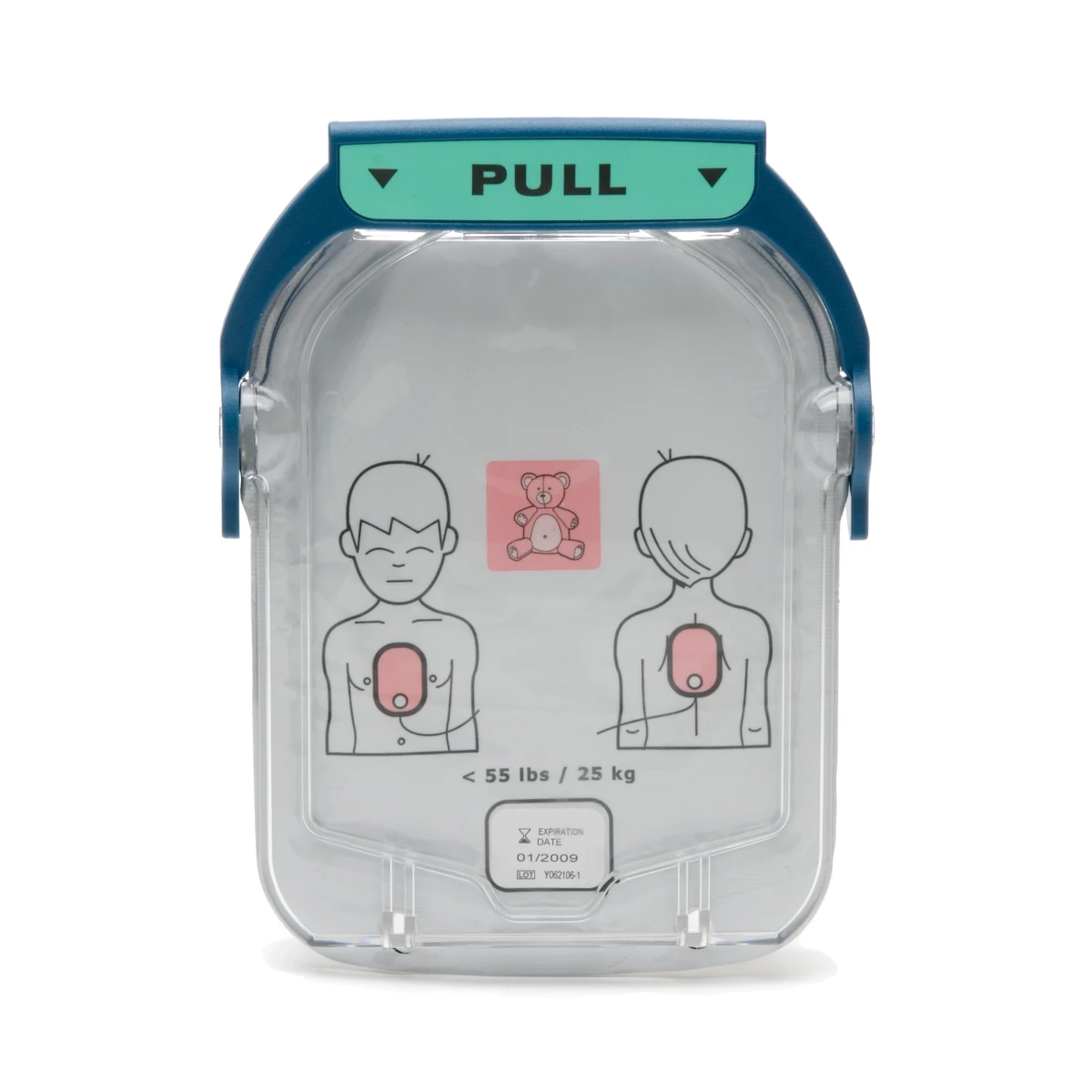 oryginalne elektrody dziecięce philips heartstart hs1 w plastikowej kasecie z funkcja detekcji wyschniecia