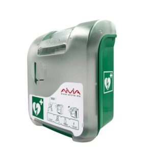 Aivia 200 V3 defibrillator cabinet with heating and fan