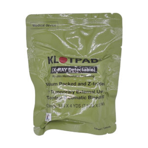 Opatrunek hemostatyczny KLOTPAD Z-Fold – gaza z kaolinem 7,5 cm × 3,7 m