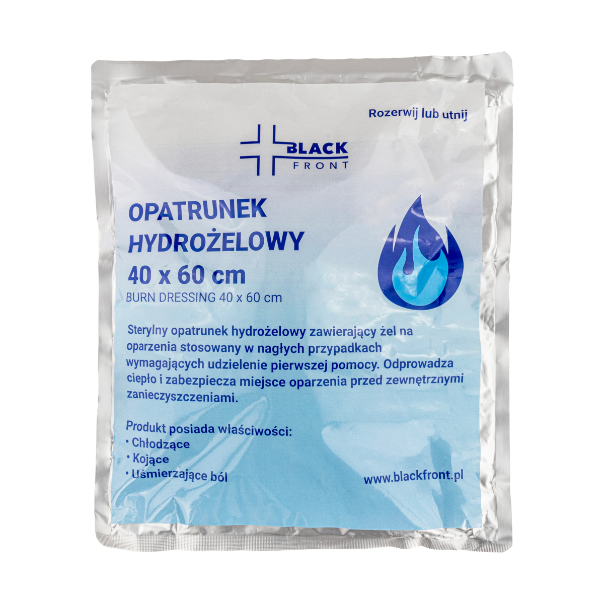 Opatrunek hydrozelowy Longbow 40 x 60 cm