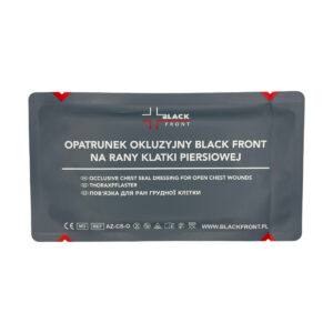 Opatrunek okluzyjny Black Front Chest Seal – okrągły, 17 cm