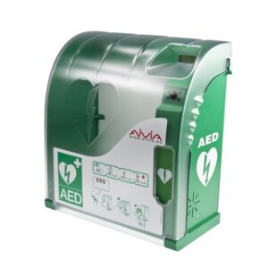 Aivia 300 Alarm LAN AED cabinet – defibrillator cabinet with monitoring