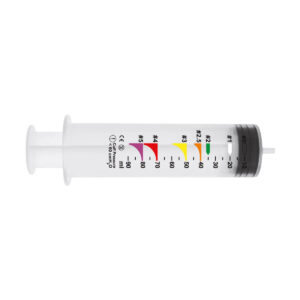 Strzykawka do rurek krtaniowych LTS-D – 100 ml z kolorowymi przedziałkami