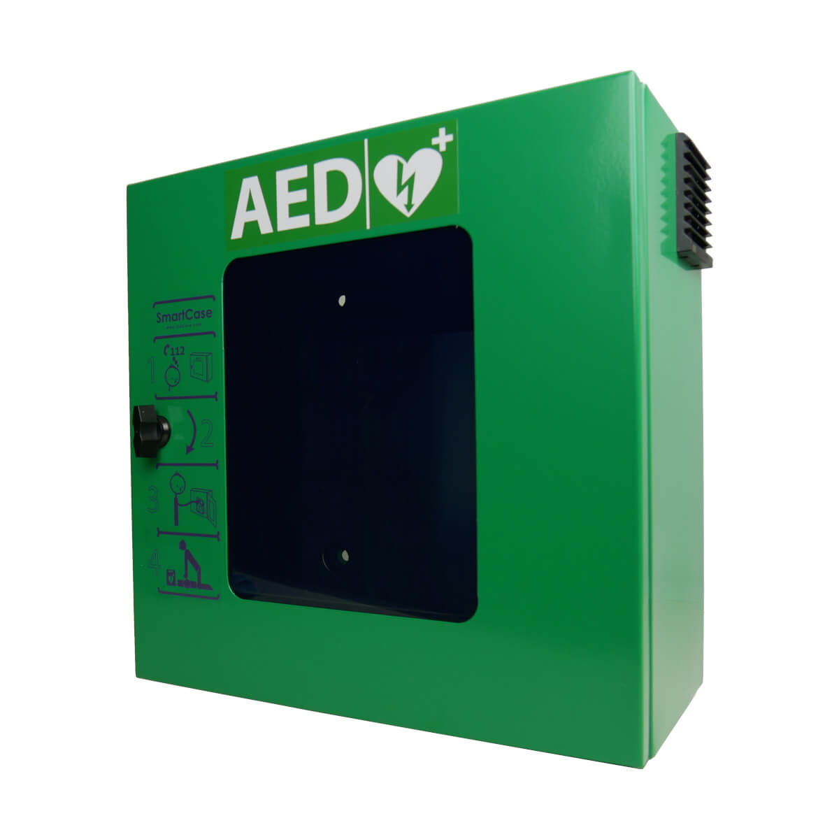 szafka zewnętrzna smartcase sc1230 – stalowa kapsuła na AED z ogrzewaniem, wentylacją i alarmem 95dB