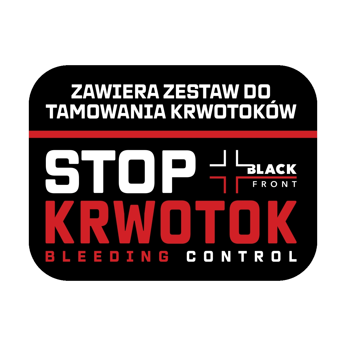 tablica informacyjna stop krwotok 22 x 30 cm
