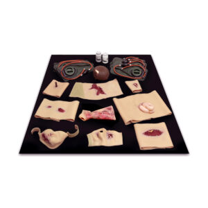Zestaw do symulacji urazów Techline Deluxe Moulage Kit z 10 ranami