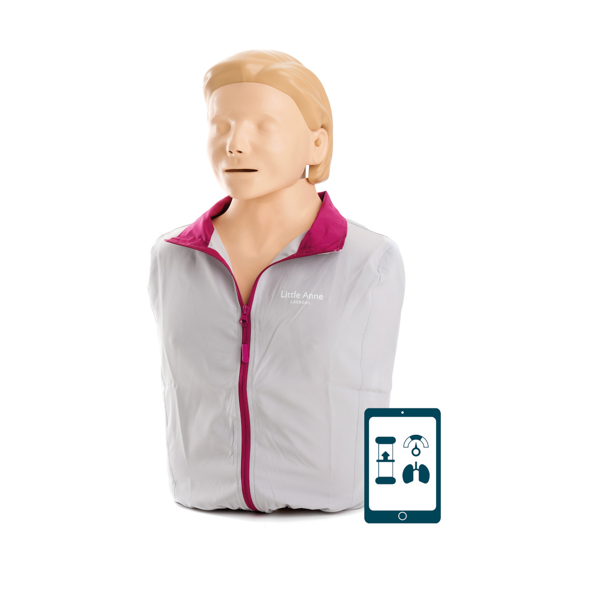 Zestaw fantom osoby doroslej Laerdal Little Anne QCPR defibrylator szkoleniowy Shenzhen XFT 120C