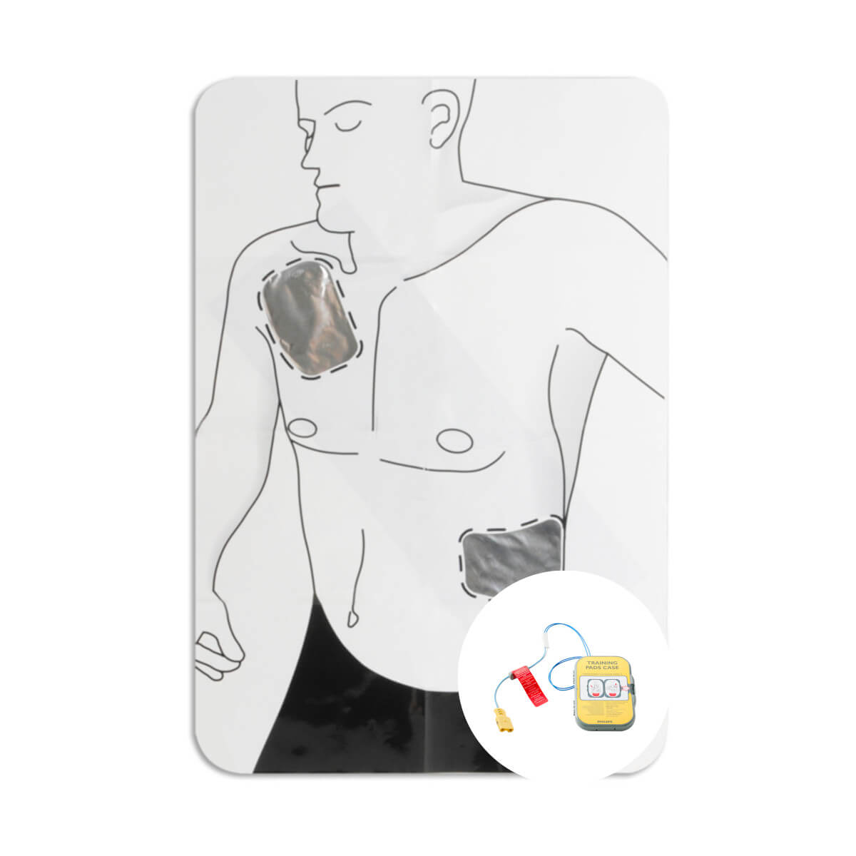 Zestaw szkoleniowy do defibrylatora AED Philips HeartStart FRx mata i elektrody