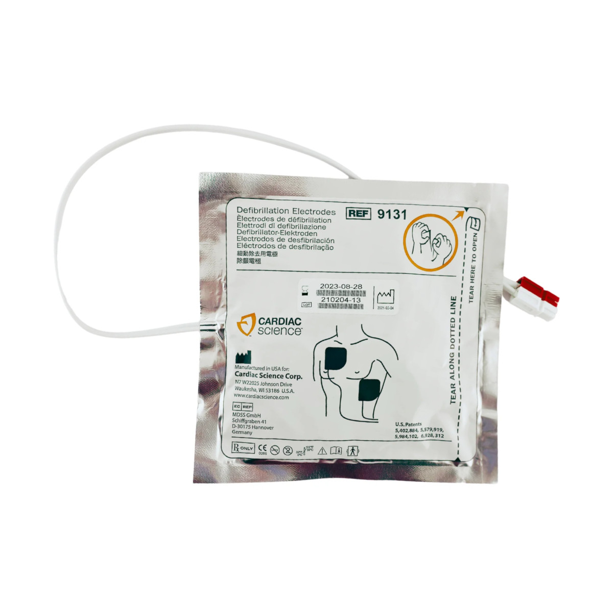 oryginalne elektrody dla dorosłych do defibrylatora cardiac science powerheart g3 samoprzylepne hydrożelowe
