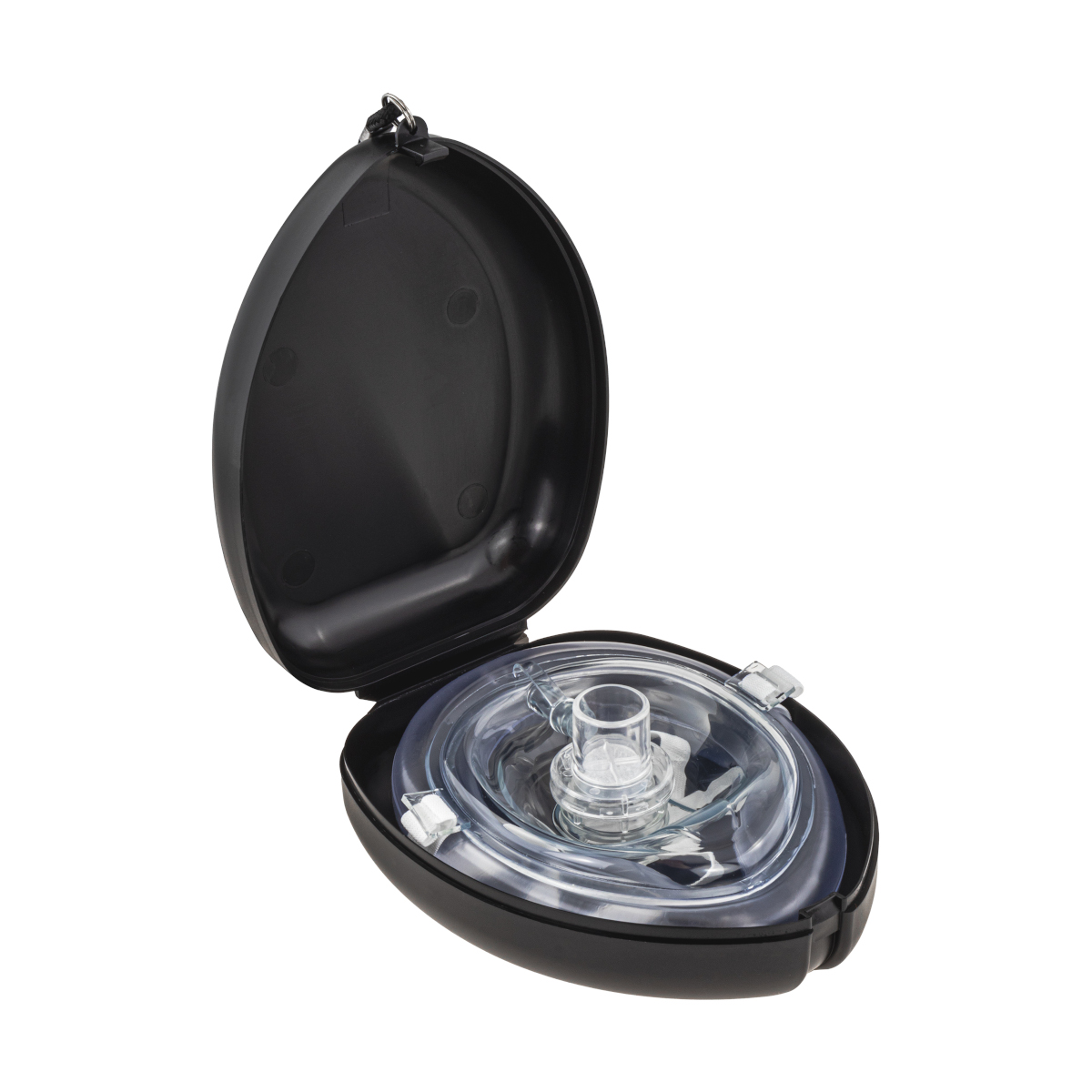 CPR pocket mask in a case