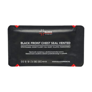 Opatrunek wentylowy Black Front Chest Seal Vented z płaską zastawką