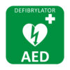 AED sign 25 × 25 cm