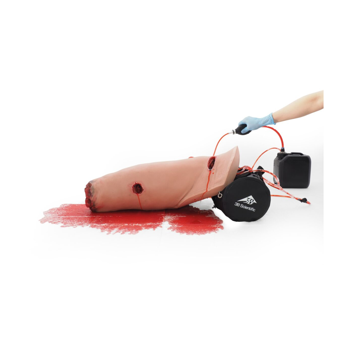 Leg trainer for external bleeding control