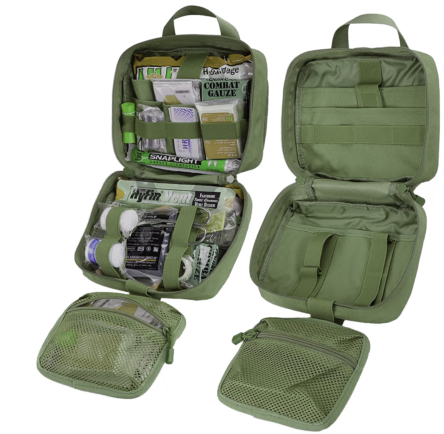 JB Tacticals Torba taktyczna IFAK apteczka zrywana rozmiar XL Zielona - obrazek 5