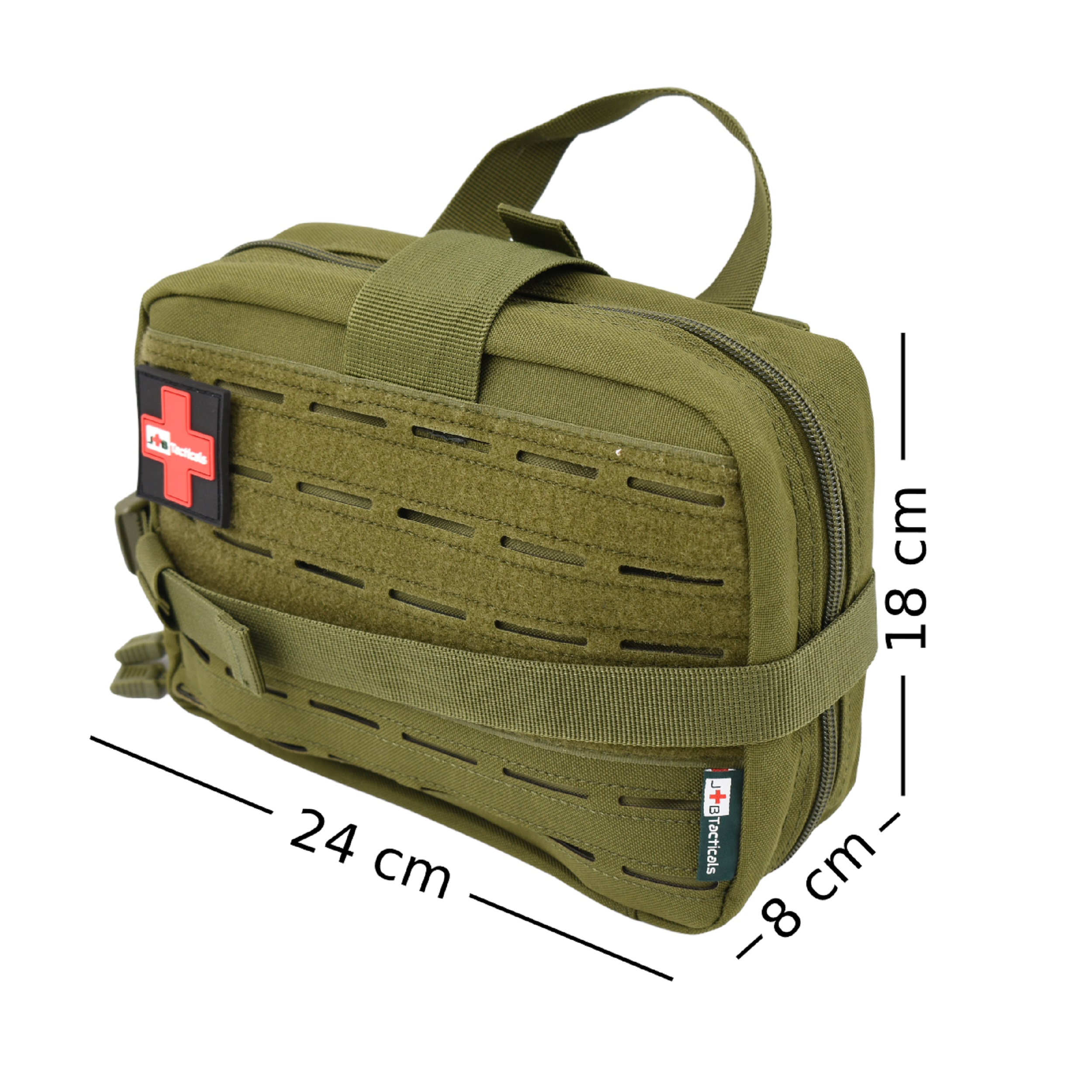 JB Tacticals Torba taktyczna IFAK apteczka zrywana rozmiar XL Zielona - obrazek 2