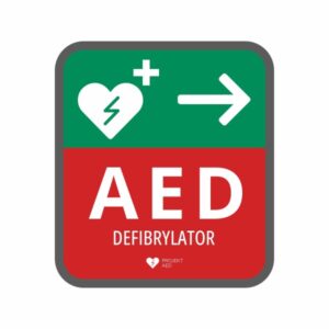 Tablica kierunkowa AED TK – strzałka w prawo