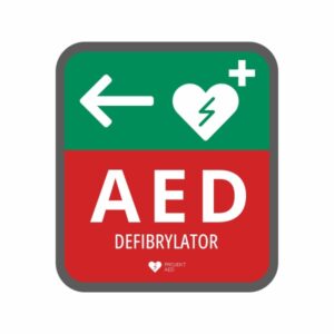 Tablica kierunkowa AED TK – strzałka w lewo